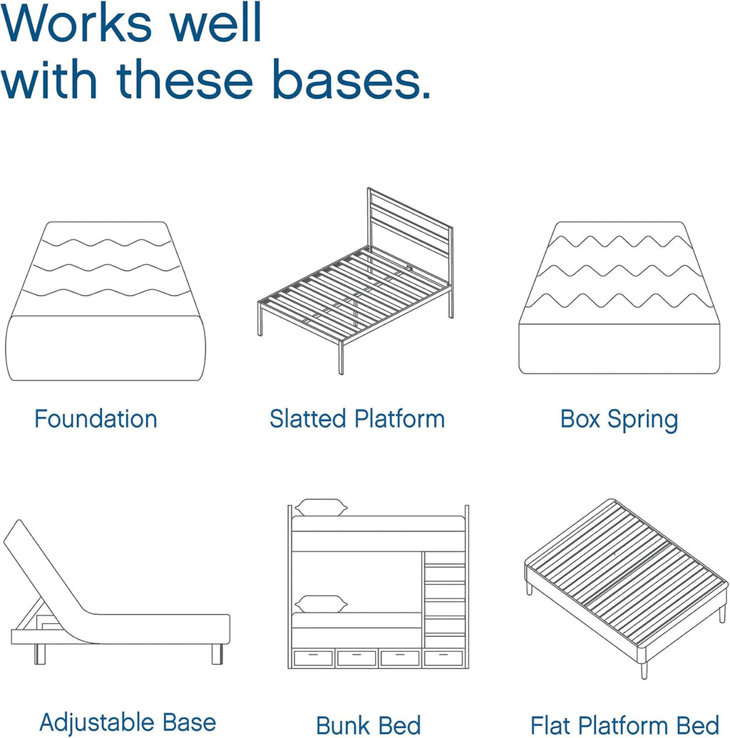 12 Inch Full Size Mattress Memory Foam Medium Firm, Gel Memory Foam Mattress Full Matress Cooling, Made in the USA, 12" Depth with Pressure Relief, Certipur-Us Certified No Fiberglass, Bed