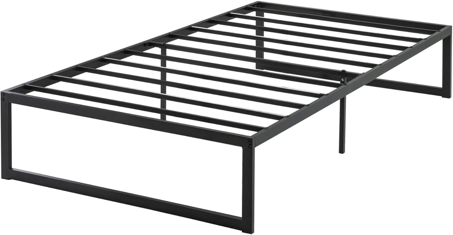 ABEL Metal Platform Bed Frame, Mattress Foundation with Steel Slat Support, No Box Spring Needed, Easy Assembly, Twin