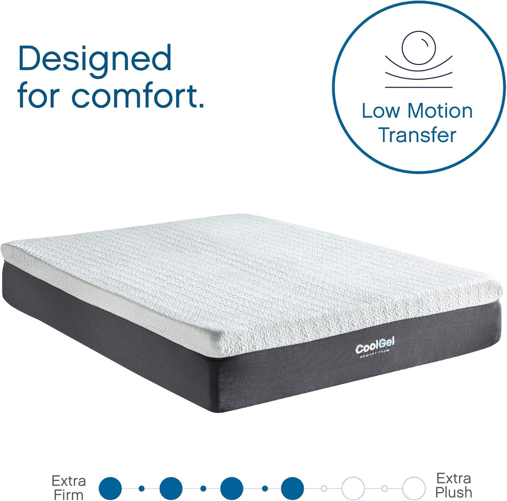 12 Inch Twin Size Mattresses Memory Foam Medium Firm, Twin Memory Foam Mattress Cooling, Made in the USA, 12" Depth with Pressure Relief, Certipur-Us Certified No Fiberglass, Coolgel Bed