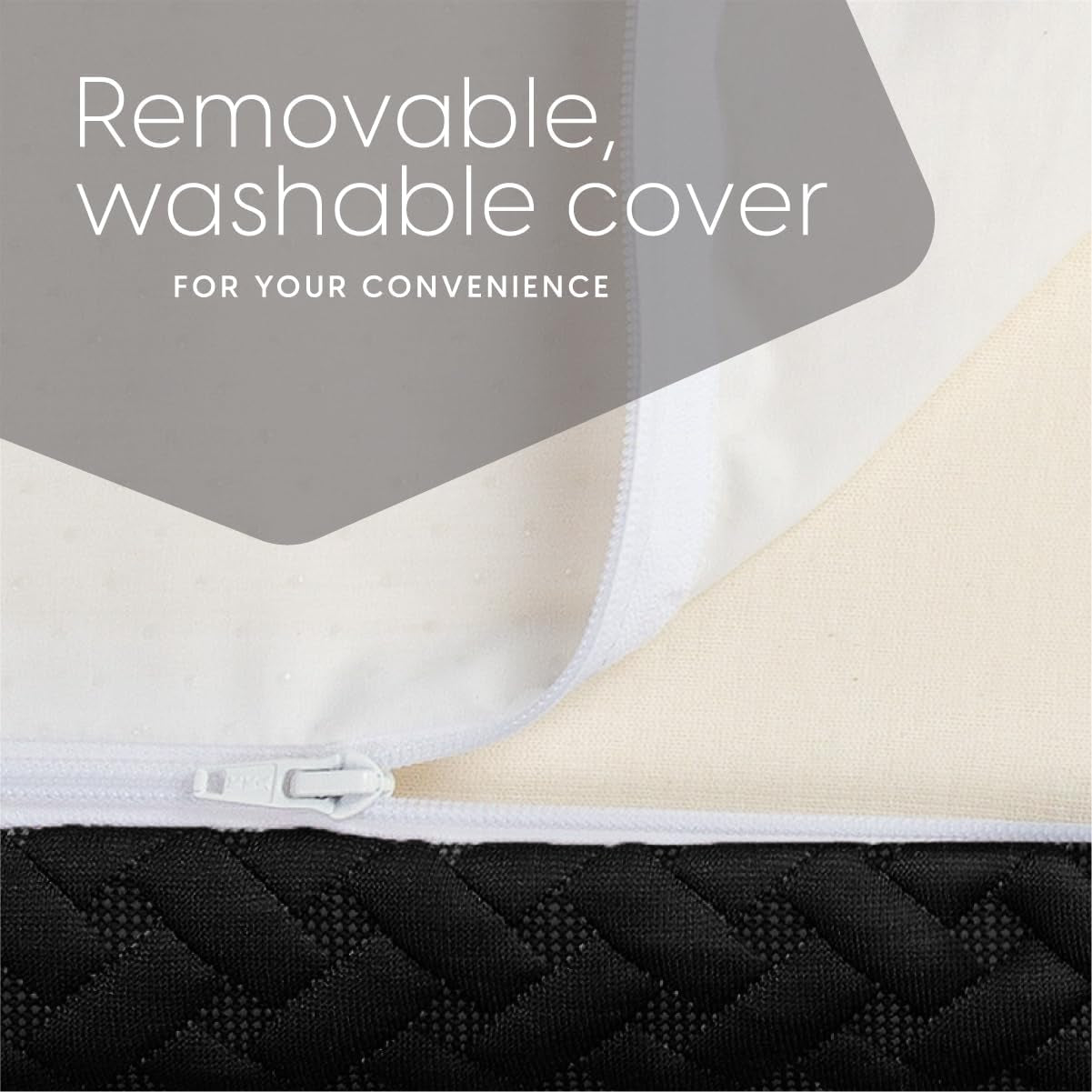 Memory Foam Futon Mattress - Full Size (Frame Not Included) (Black), 71"52"X6"